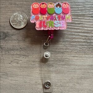 Postpartum Nurse badge reel
